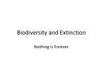 Biodiversity and Extinction - slide 1