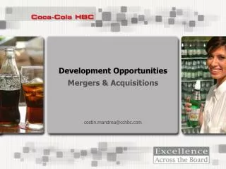 Development Opportunities Mergers &amp; Acquisitions