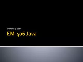 EM-406 Java