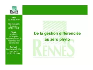 De la gestion différenciée au zéro phyto