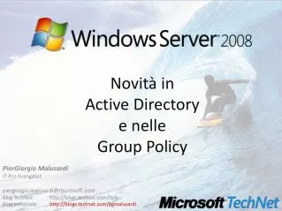 novit in active directory e nelle group policy