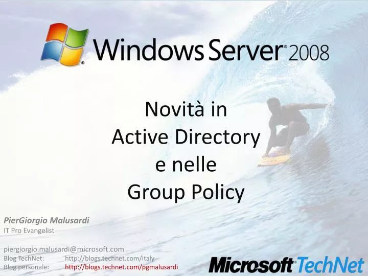 novit in active directory e nelle group policy