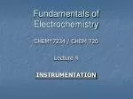 PPT - Fundamentals Of Electrochemistry PowerPoint Presentation, Free ...