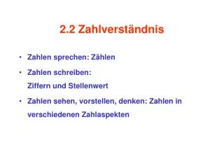 2 2 zahlverst ndnis