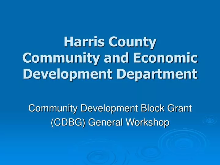 harris county community and economic development department