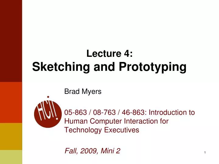 lecture 4 sketching and prototyping