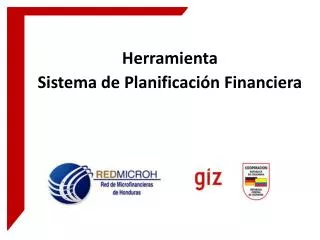 Presentación Herramienta Sistema de Planificación Financiera