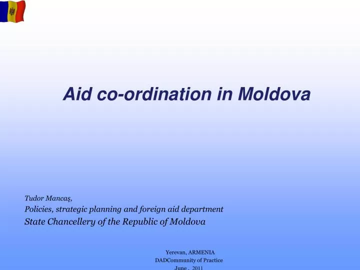 aid co ordination in moldova