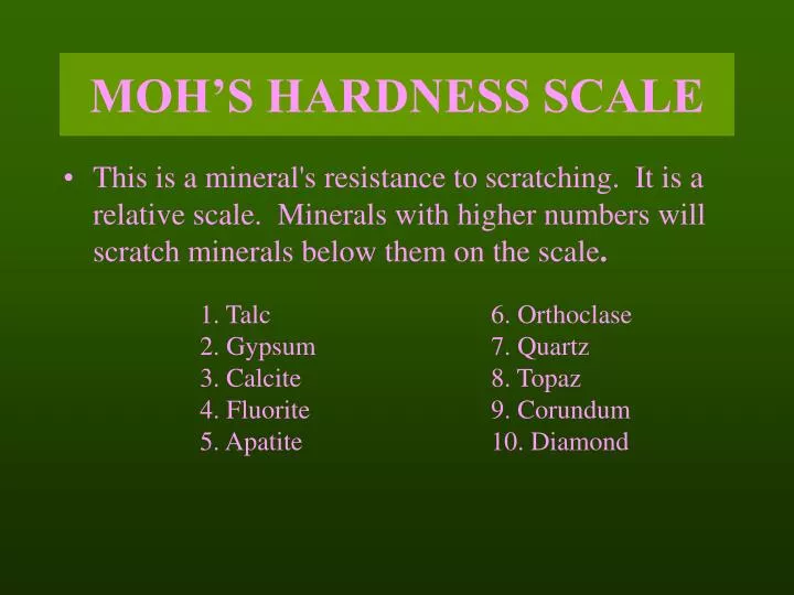 moh s hardness scale