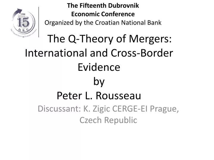 the q theory of mergers international and cross border evidence by peter l rousseau