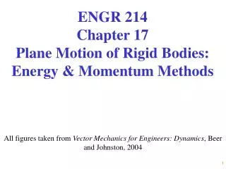 All figures taken from Vector Mechanics for Engineers: Dynamics , Beer and Johnston, 2004