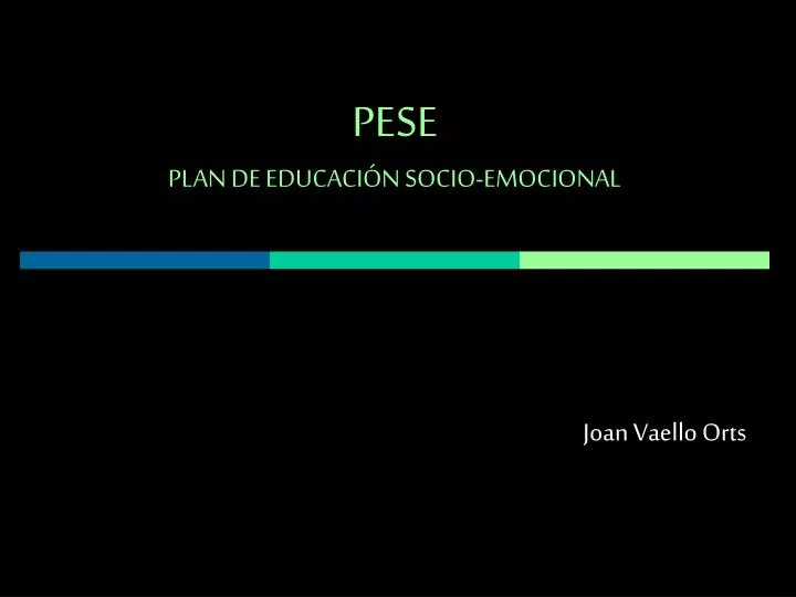 pese plan de educaci n socio emocional