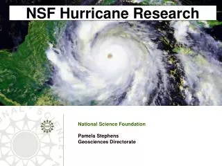 NSF Hurricane Research