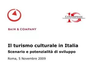 il turismo culturale in italia scenario e potenzialit di sviluppo