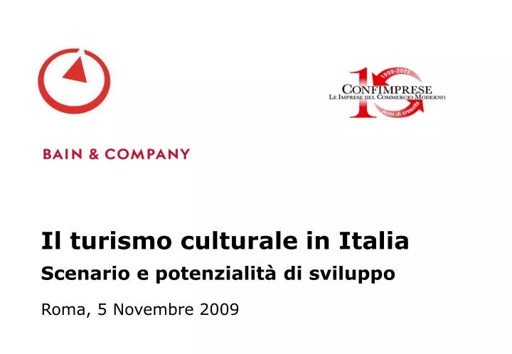 il turismo culturale in italia scenario e potenzialit di sviluppo