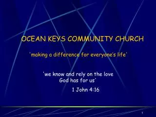 OCEAN KEYS COMMUNITY CHURCH
