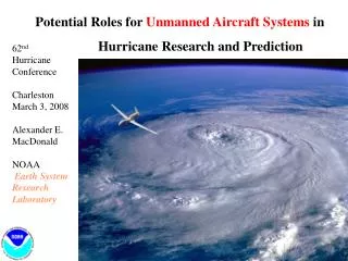 Potential Roles for Unmanned Aircraft Systems in Hurricane Research and Prediction