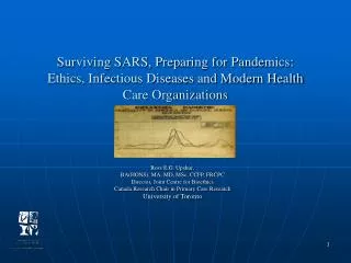Surviving SARS, Preparing for Pandemics: Ethics, Infectious Diseases and Modern Health Care Organizations