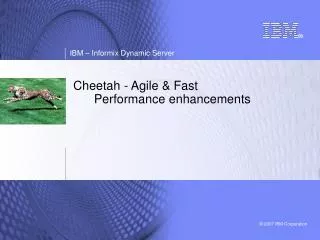 Cheetah - Agile &amp; Fast Performance enhancements