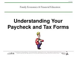Understanding Your Paycheck and Tax Forms