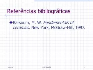 Referências bibliográficas