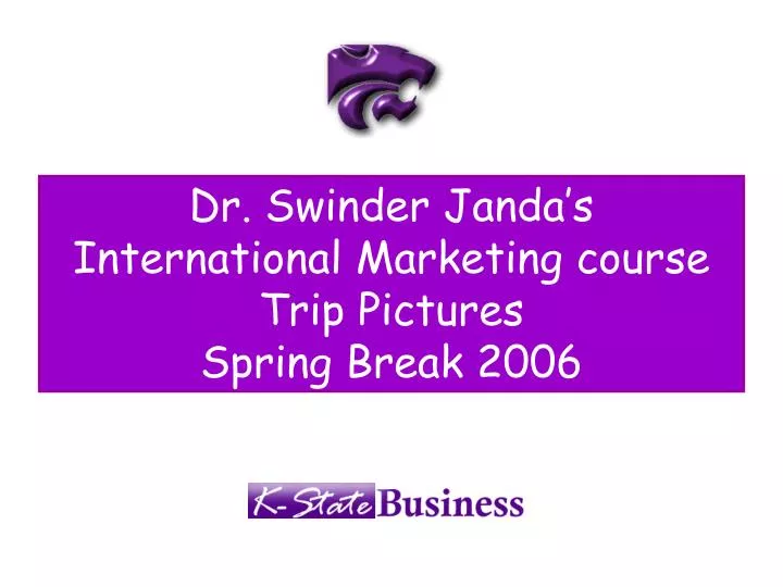 dr swinder janda s international marketing course trip pictures spring break 2006