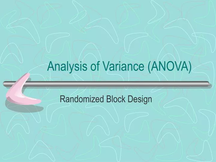 analysis of variance anova