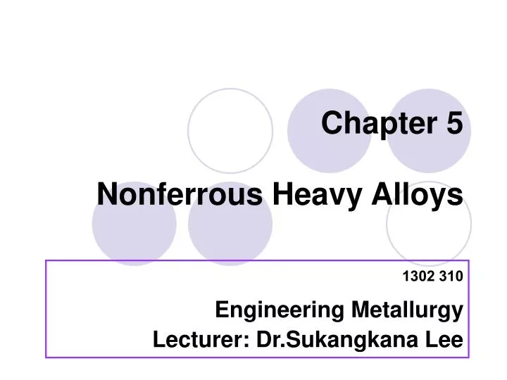 chapter 5 nonferrous heavy alloys