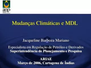 Mudanças Climáticas e MDL
