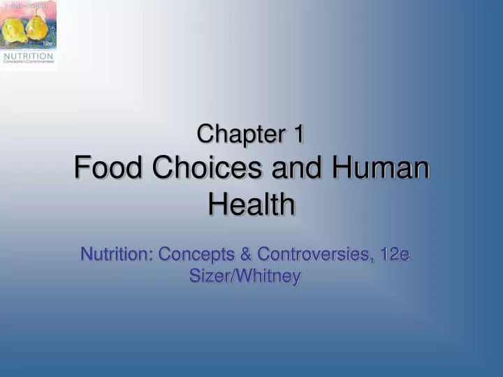 chapter 1 food choices and human health