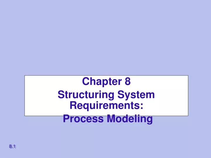 chapter 8 structuring system requirements process modeling
