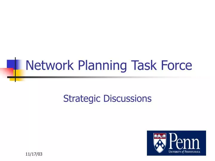 network planning task force