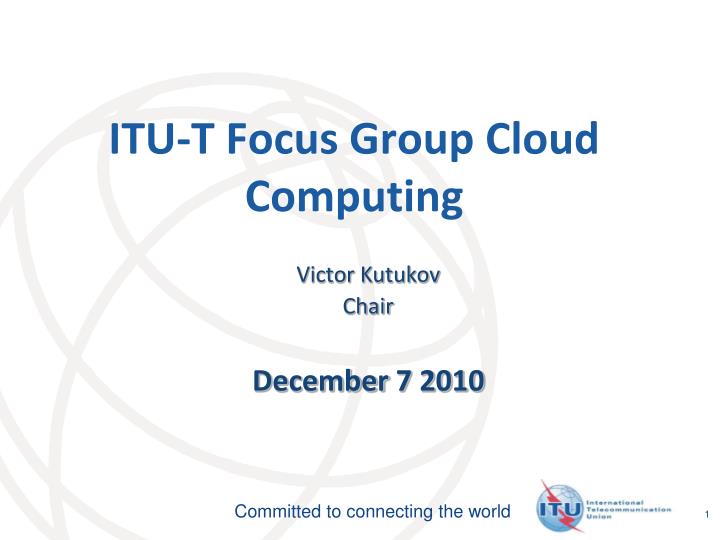 itu t focus group cloud computing