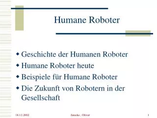 Humane Roboter
