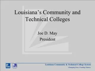 Louisiana’s Community and Technical Colleges