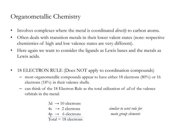 organometallic chemistry