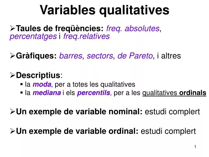 variables qualitatives
