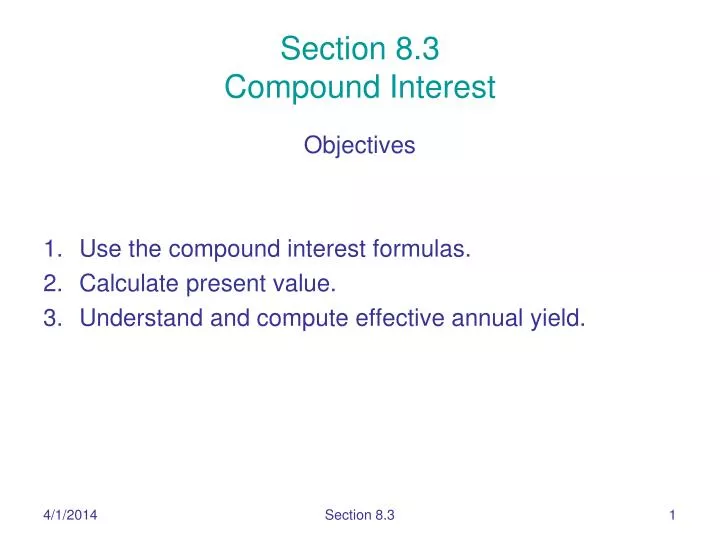 section 8 3 compound interest