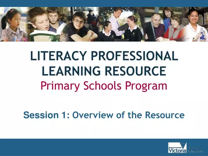 literacy professional learning resource primary schools program