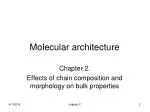Molecular architecture - slide 1