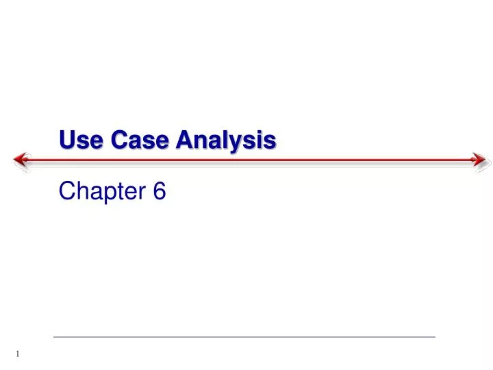 use case analysis