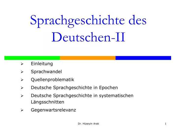 sprachgeschichte des deutschen ii