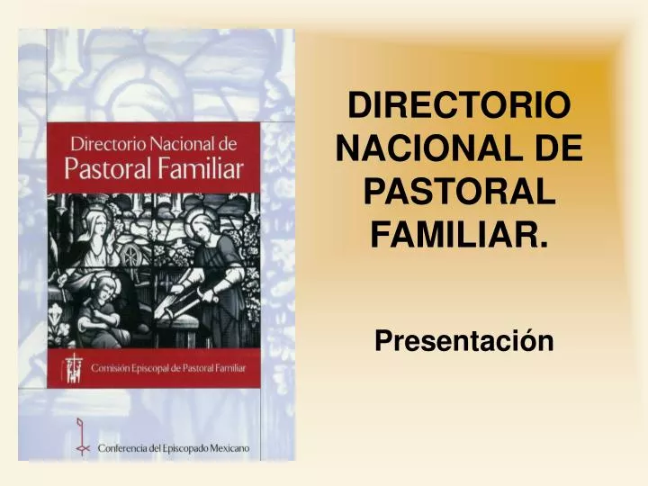 directorio nacional de pastoral familiar