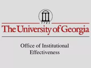 Office of Institutional Effectiveness