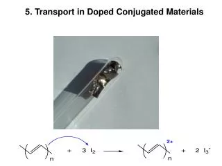 5. Transport in Doped Conjugated Materials