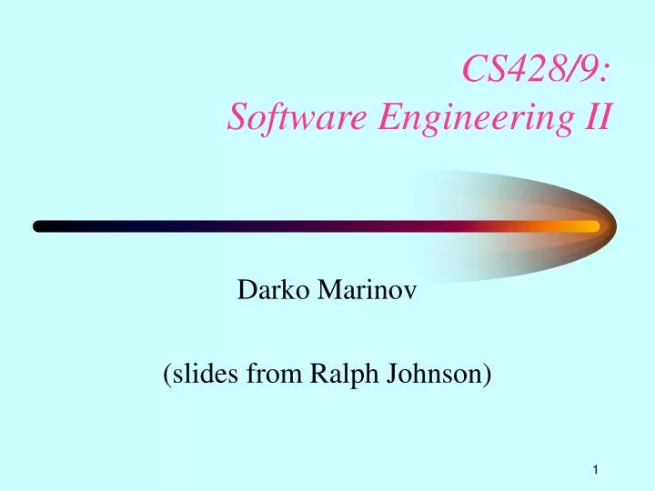 cs428 9 software engineering ii