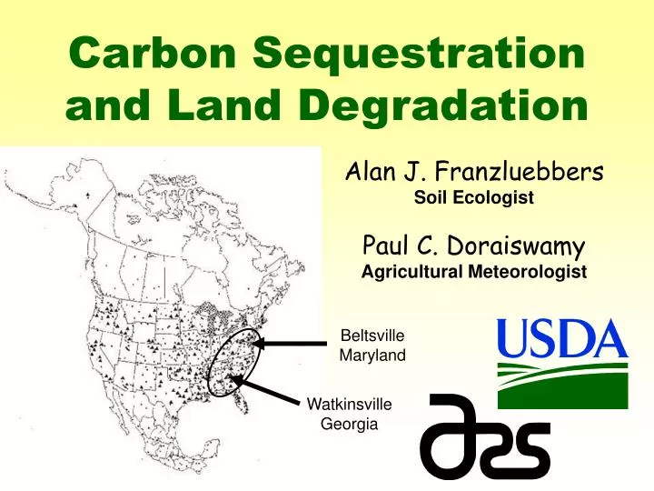 carbon sequestration and land degradation