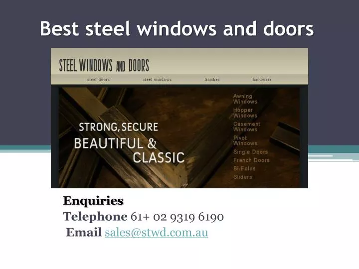 best steel windows and doors