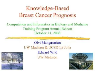 Knowledge-Based Breast Cancer Prognosis