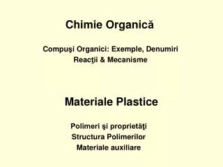 Materiale Plastice
